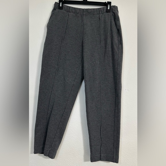 Everlane Gray Tailored Trousers Professional With Elastic Waist Fit Size M - Picture 3 of 15